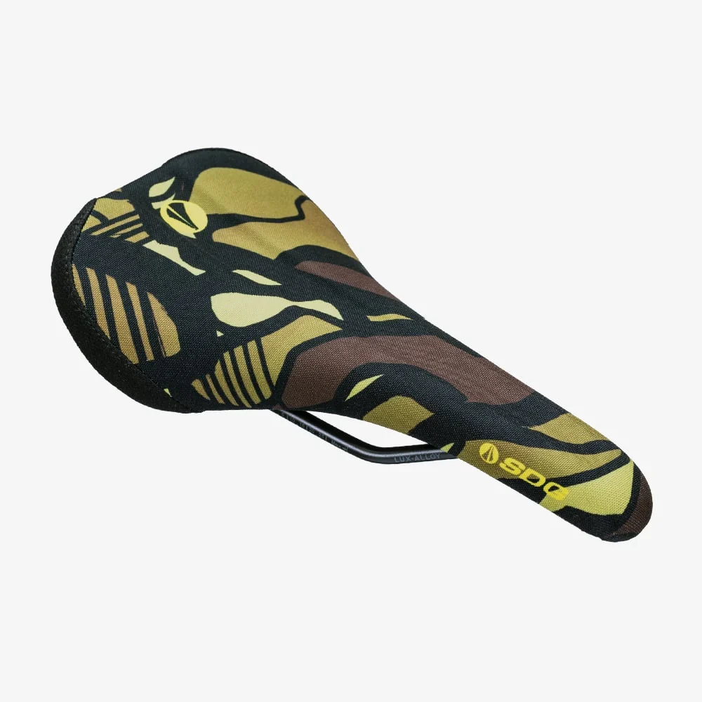 Sedlo SDG Bell V3 TERRA FIRMA Rails Lux Alloy Camo Yellow