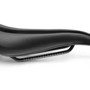 Sedlo SMP EVO PLUS 140 mm široké Černé kolejnice z nerezové oceli