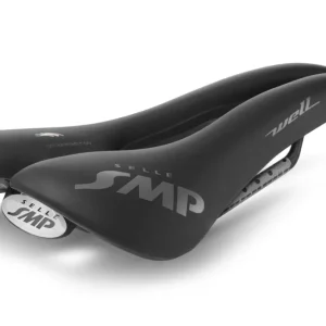 Sedlo SMP WELL šířka 144 mm karbonové lišty černé
