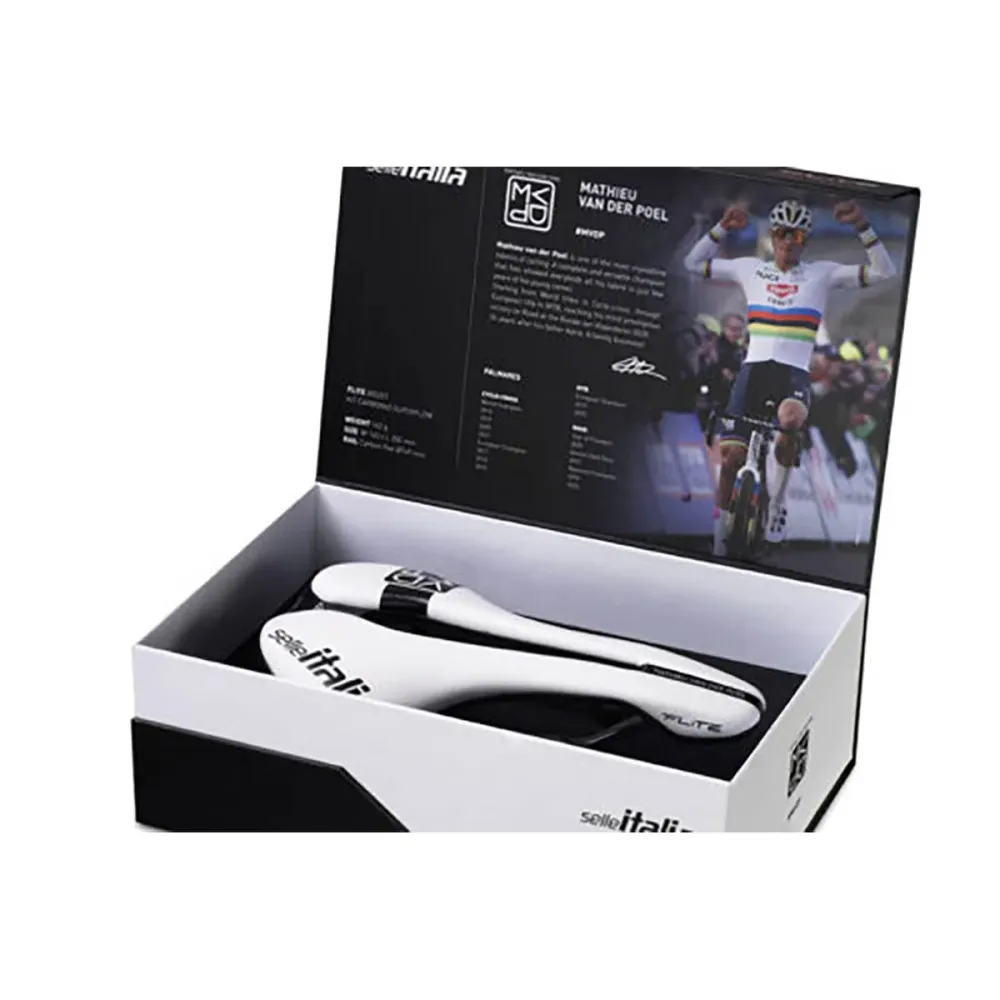 SELLE ITALIA FLITE BOOST SUPERFLOW L Carbon Rails - Mathieu VAN DER POEL Special Edition