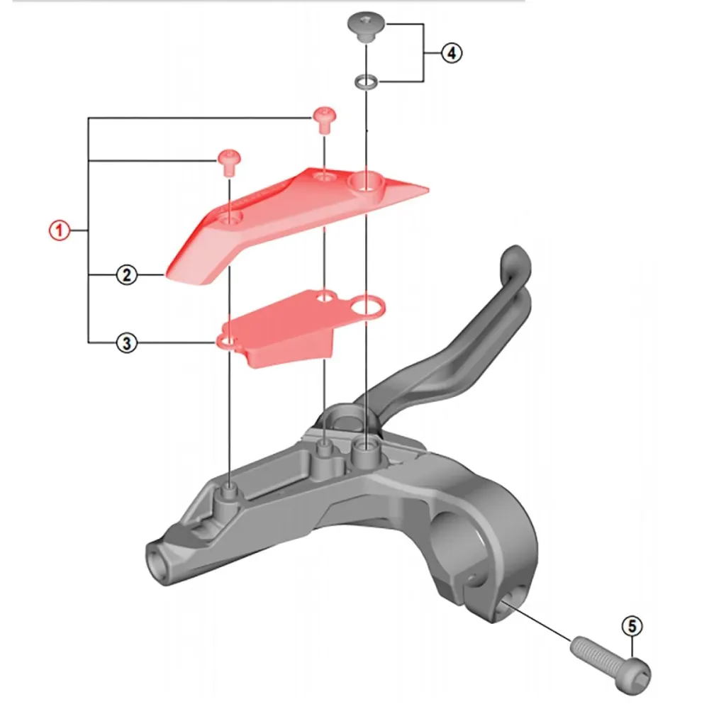 SHIMANO ALTUS BL-M315 Kryt membrána levé brzdové páky
