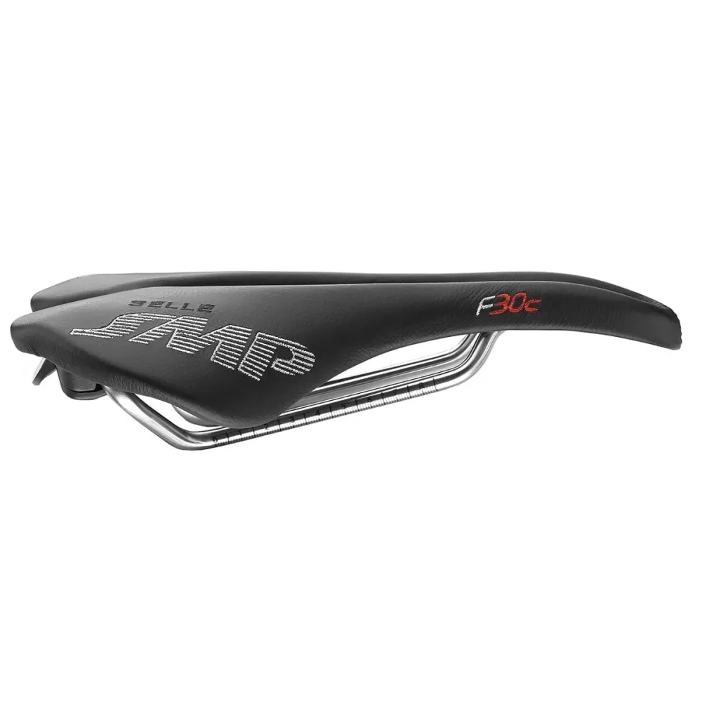 SMP F30C Sedlo 150 mm široké černé kolejnice z nerezové oceli