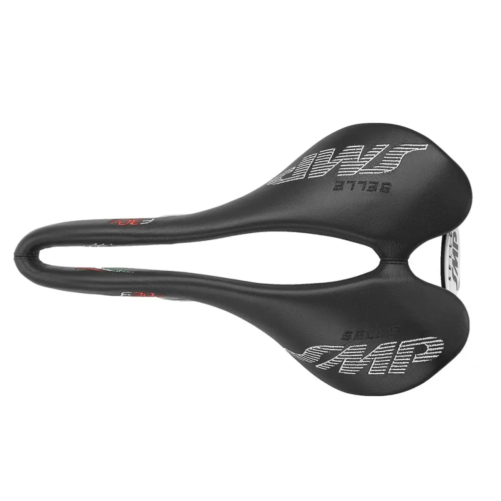 SMP F30C Sedlo 150 mm široké černé kolejnice z nerezové oceli