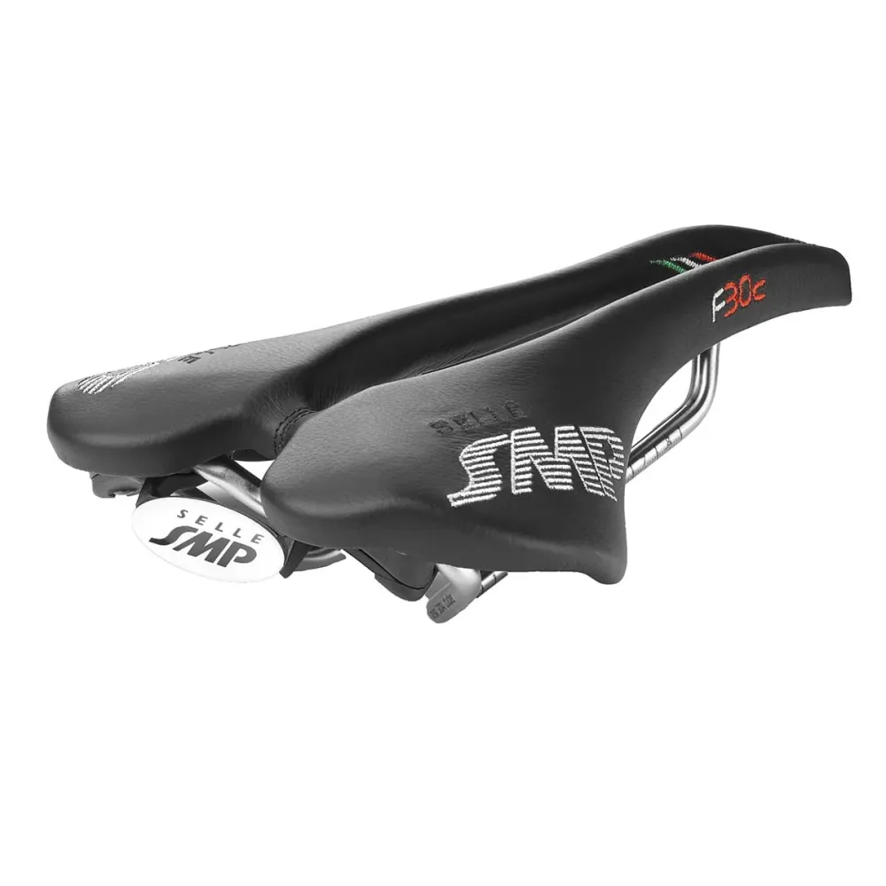 SMP F30C Sedlo 150 mm široké černé kolejnice z nerezové oceli