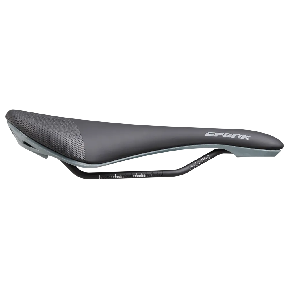 SPANK OOZY 280 144mm sedlo CrMo Rails Grey