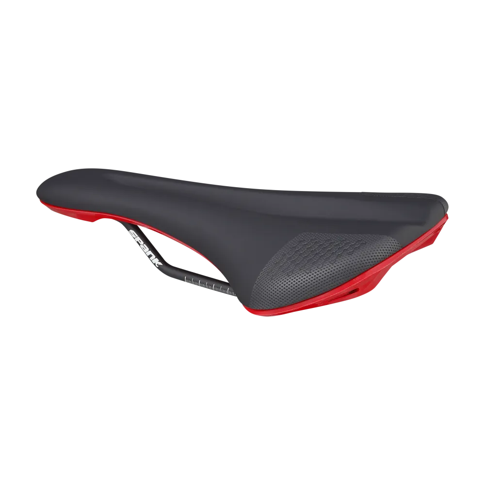 SPANK OOZY 280 144mm sedlo CrMo kolejnice Červená