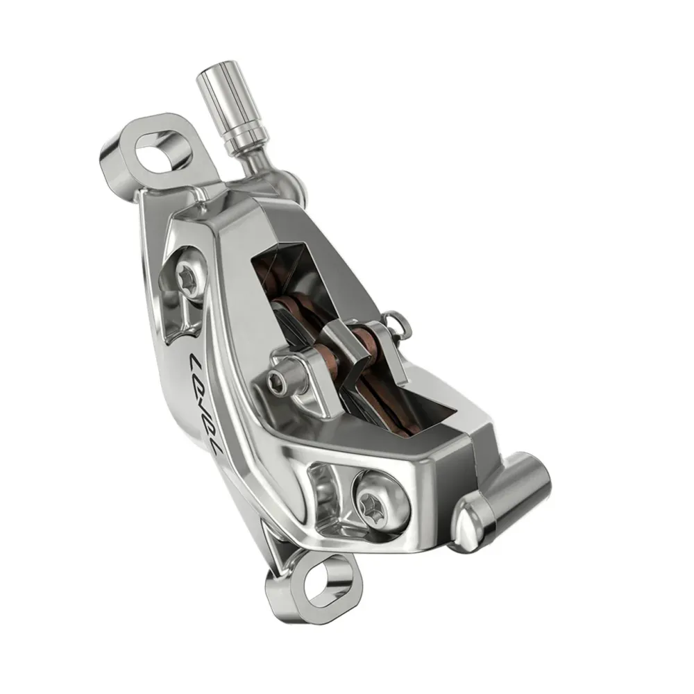SRAM LEVEL ULTIMATE STEALTH 4pístová přední brzda Stříbrná