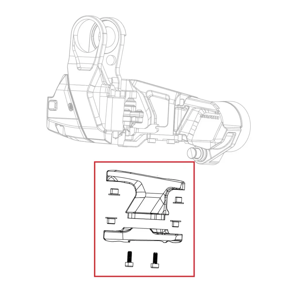 SRAM RED XPLR AXS E1 Sada článků těla přehazovačky