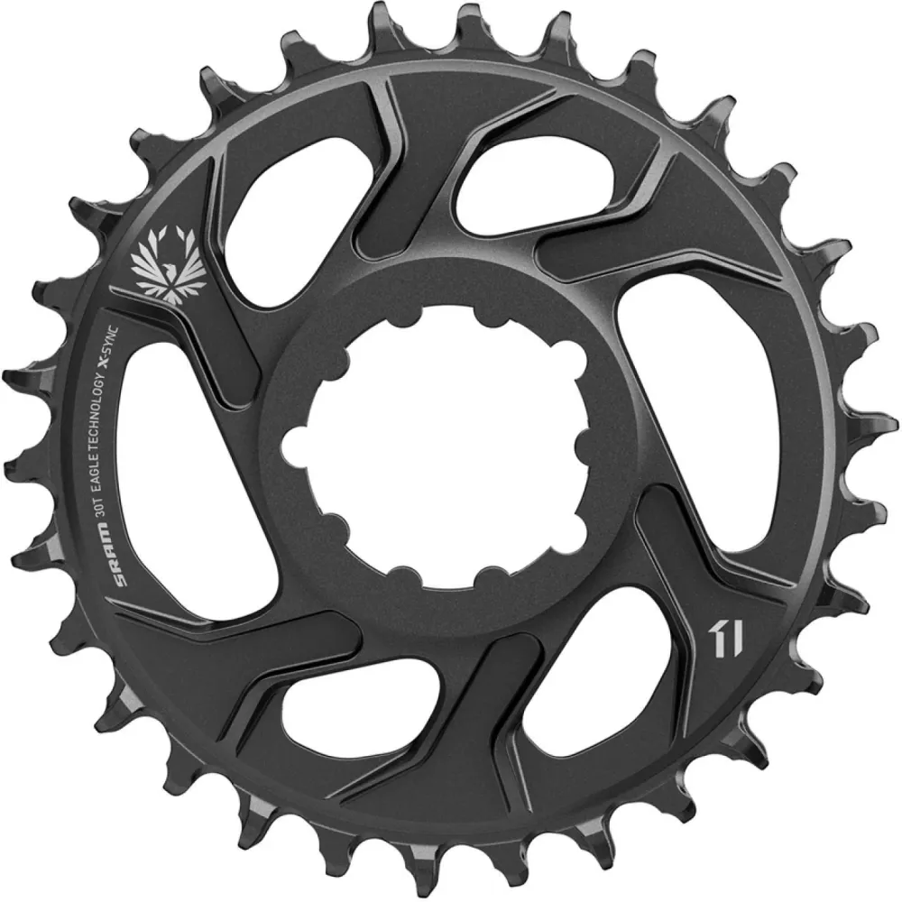 SRAM X-SYNC 2 EAGLE 12V Direct Mount Offset 4mm Mono řetězový kroužek černý
