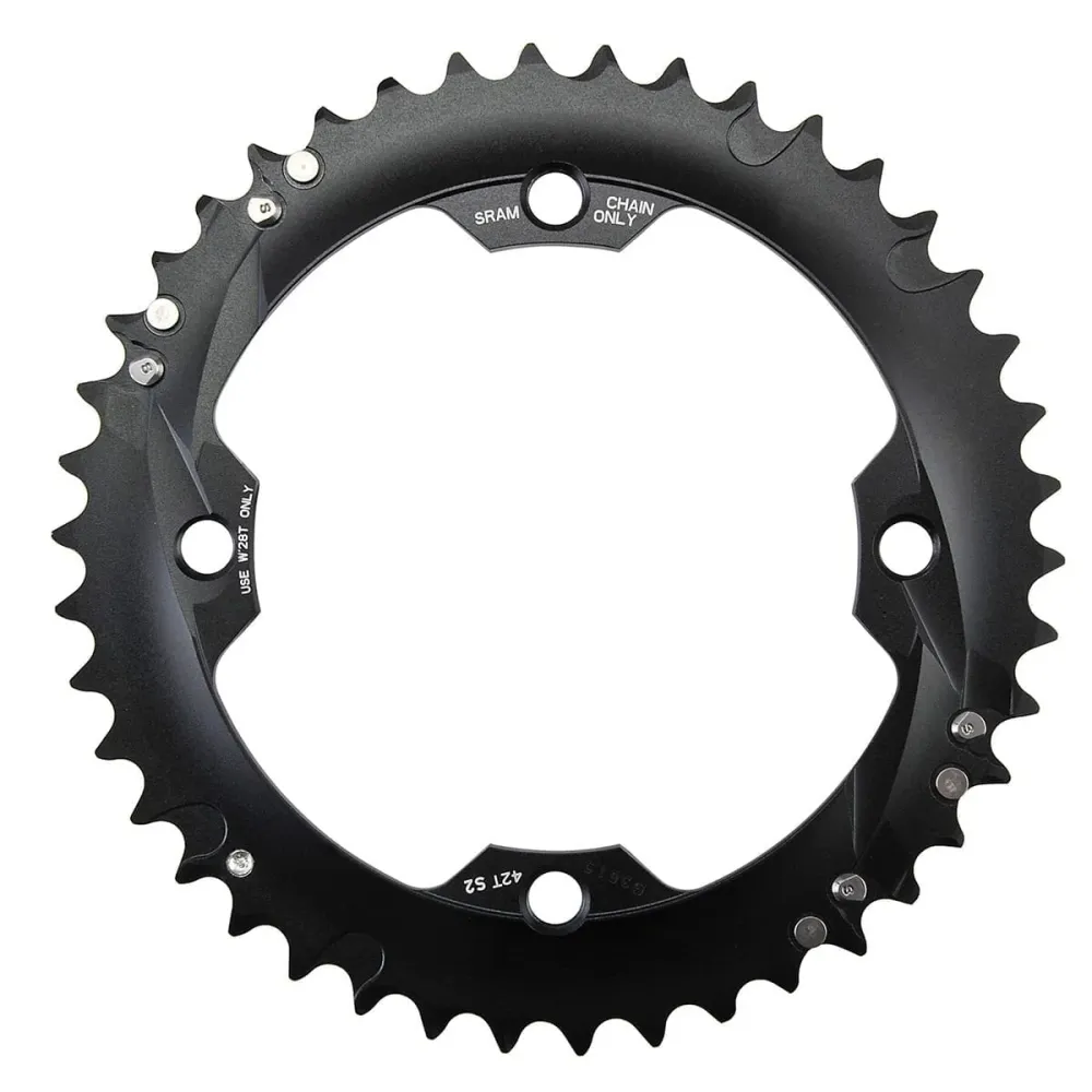 SRAM/TRUVATIV 10V 4 Hole 120mm 39 Dts Alu Black/Silver Outdoorový řetězový kroužek