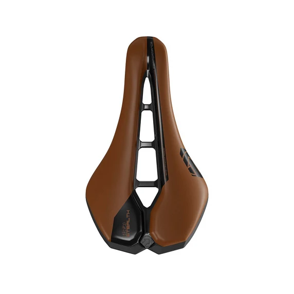 STEALTH PERFORMANCE CURVED 152mm PRO sedlo Hnědé ocelové kolejnice