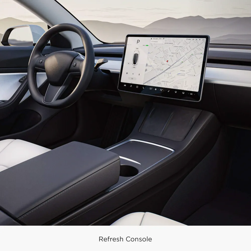 Střední konzolové zásobníky se přizpůsobují oficiální verzi kompatibilní s Tesla Modelem 3 2021-2023 model Y 2020-2024-2ks