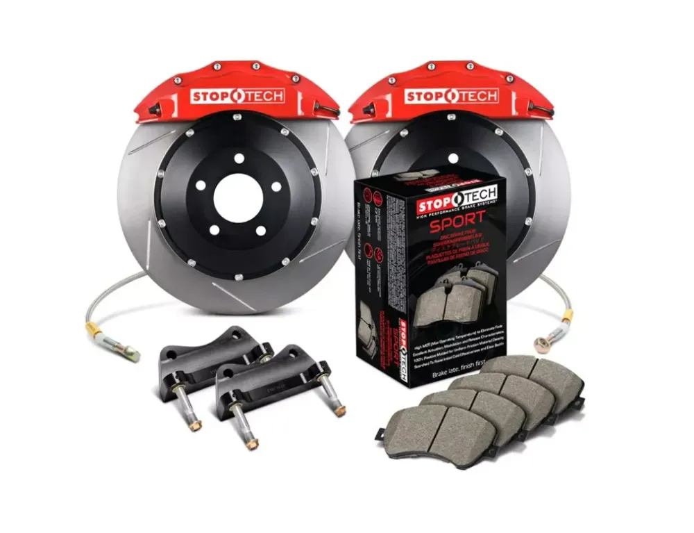 StopTech Sport Velká brzdová sada – Přední – 355x32mm drážkované – ST-60 Rood