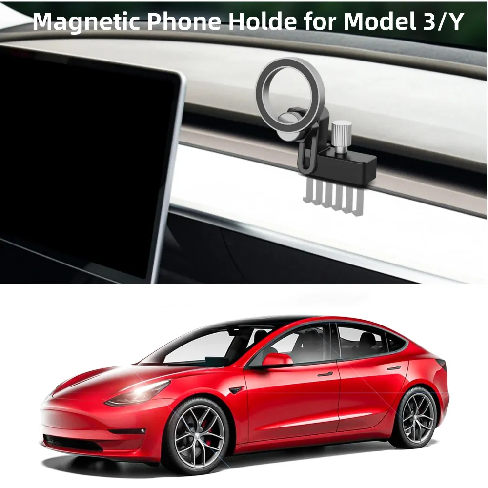TELEFON MOUNT MAGNETICKÝ VÝSTUP PLEKOLU PRO MODEL 3/Y PŘED OCT 2023