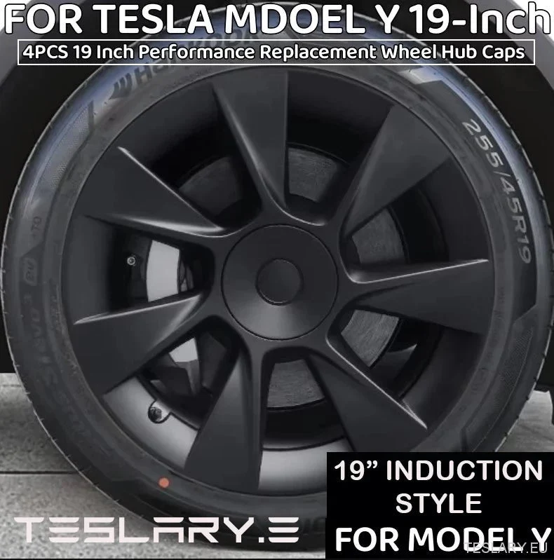 Tesla Model Y 19" Kryty kol Indukční styl Výkonný styl