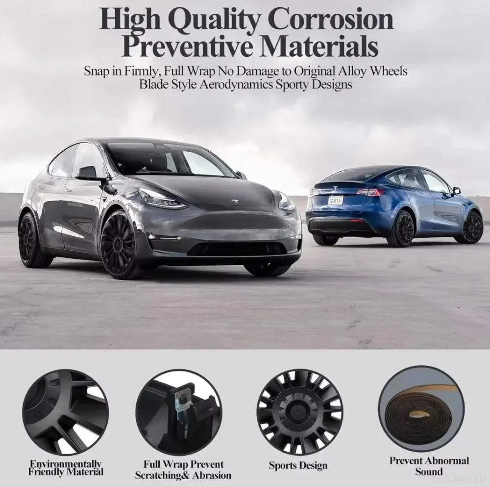 Tesla Model Y 19" Kryty kol Ubertine Style Performance Style
