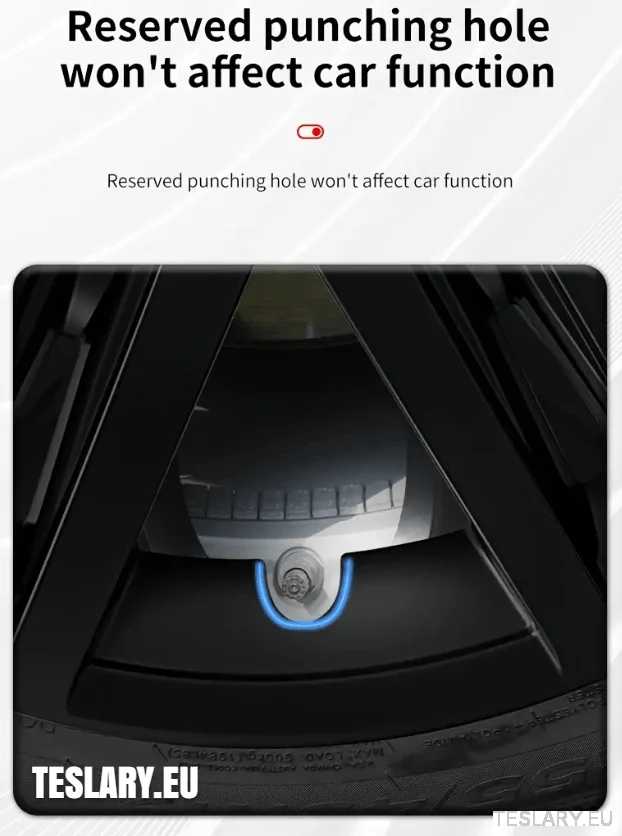 TESLA MODEL Y 19" UNIKÁTNÍ NÁBOJE KOL S3 S PLNÝM KRYTEM V HVĚZDČATÉM STYLU