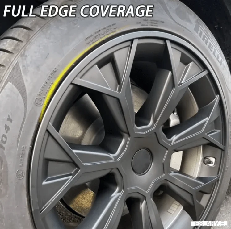 TESLA MODEL Y 19" UNIKÁTNÍ NÁBOJE KOL S4 S PLNÝM KRYTEM