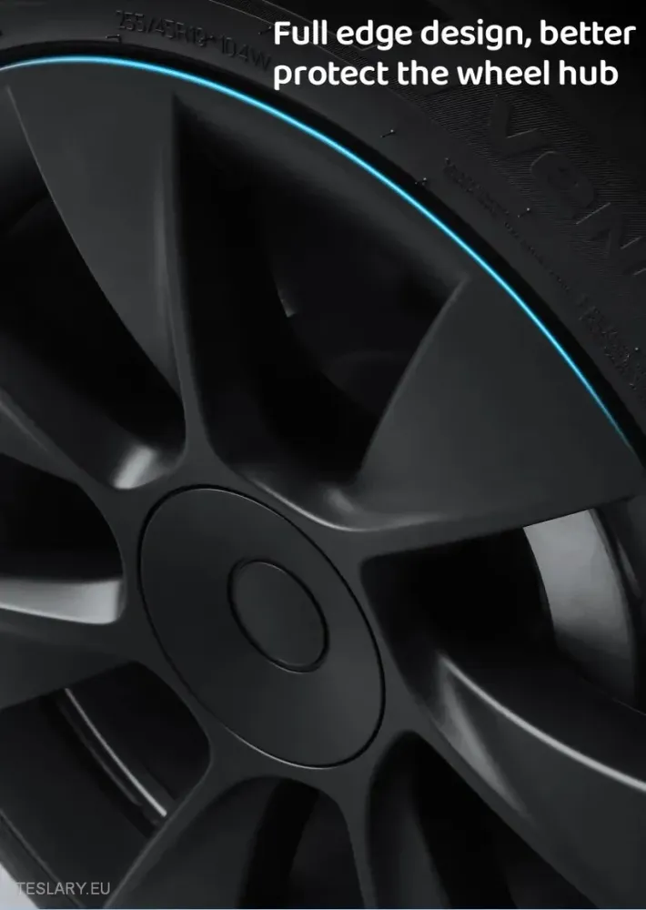 TESLA Y 19" PLNÉ SPORTOVNÍ POKLIPY KOLA - MATNĚ ČERNÉ