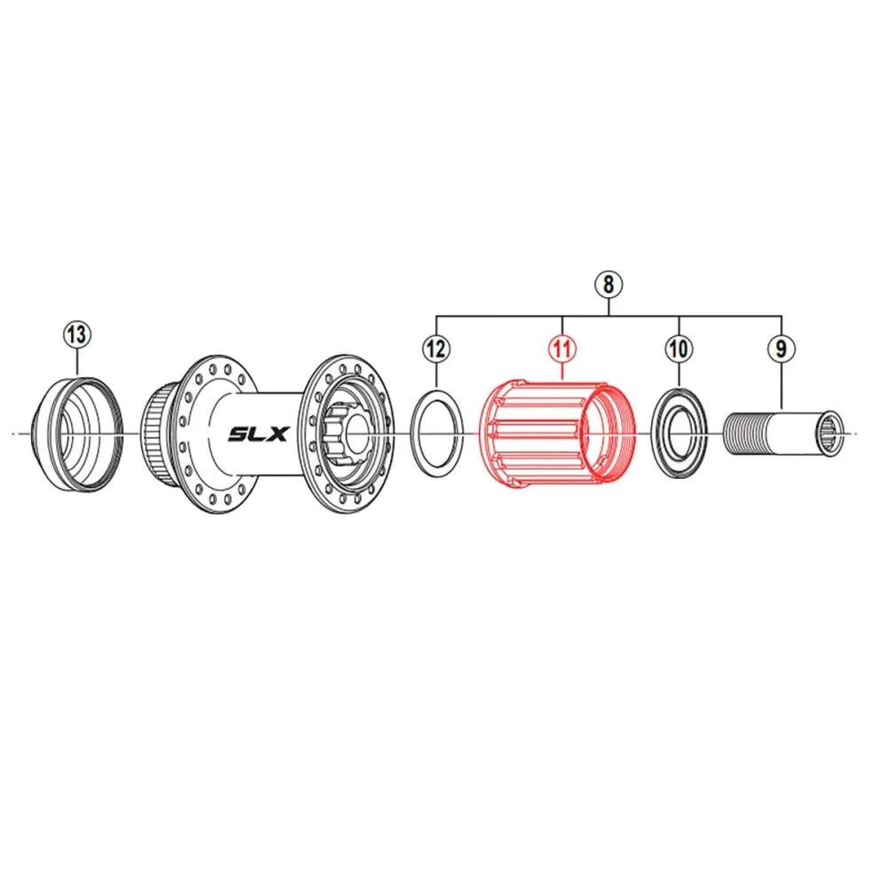 Tělo volnoběžky SHIMANO SLX FH-M665 MTB #Y3D398080