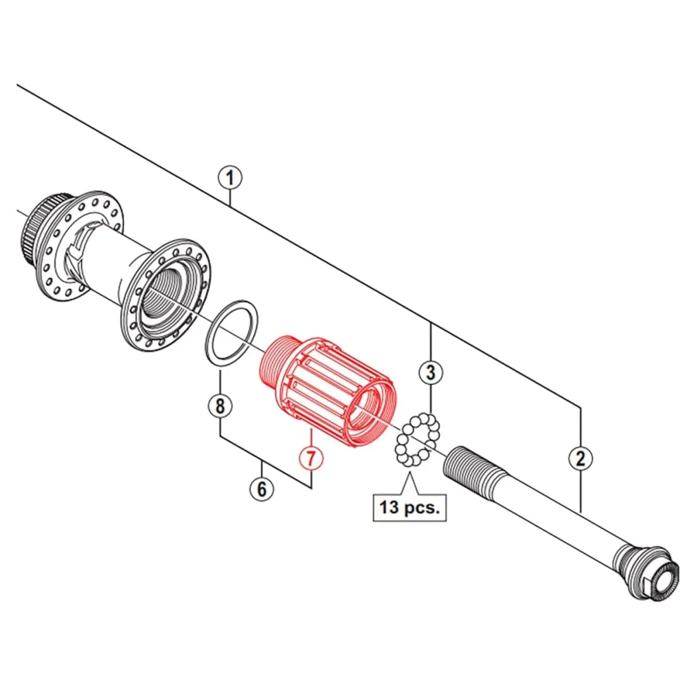 Tělo volnoběžky SHIMANO ZEE MTB #Y3TS98070