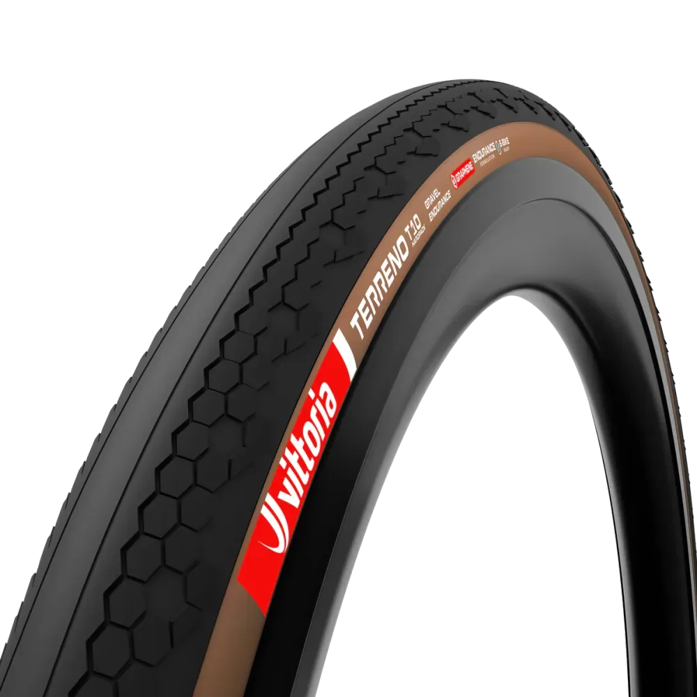 VITTORIA TERRENO T10 HARDPACK Gravel Endurance 700x40c Tubeless Ready Soft Brown pneumatika