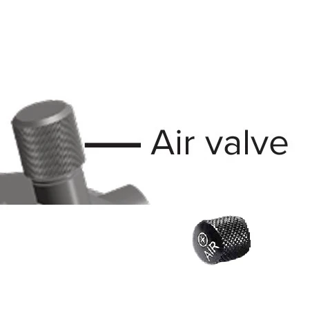 Víčko ventilu ROCKSHOX SCHRADER AIR CAP