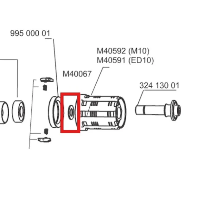 Vnitřní rozpěrka MAVIC pro tělo volnoběžky FTS-L/FTS-X