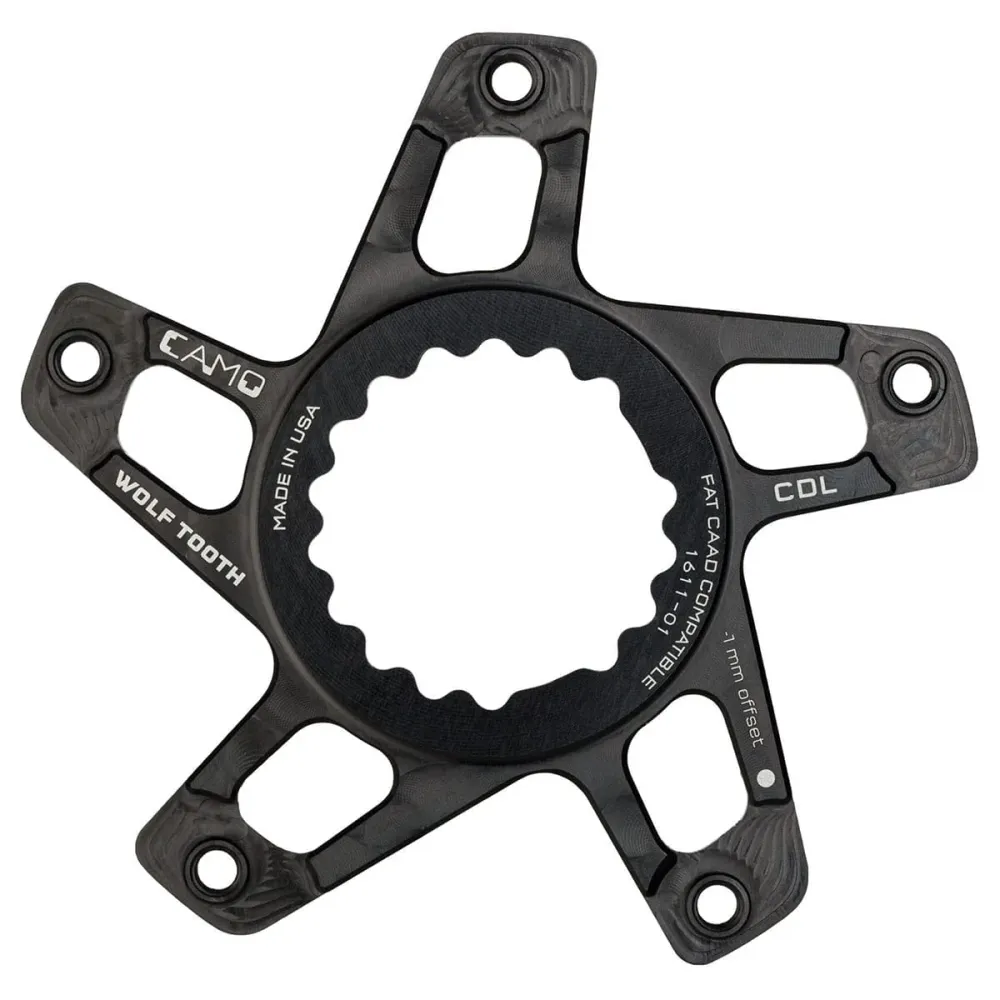 WOLF TOOTH CAMO M1 Cannondale Direct Mount Offset -1mm Black hvězda klikové sady