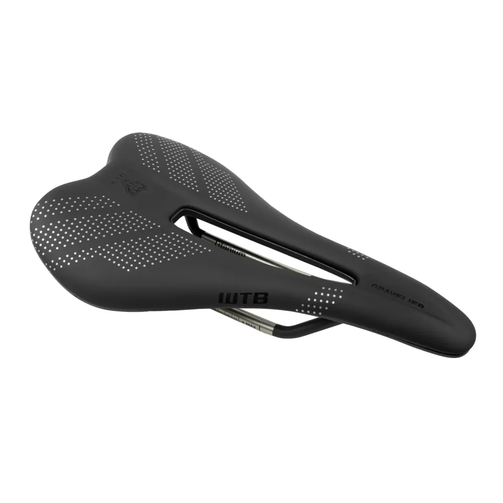 WTB GRAVELIER Medium 140mm Sedlo z nerezové oceli s kolejnicemi Black