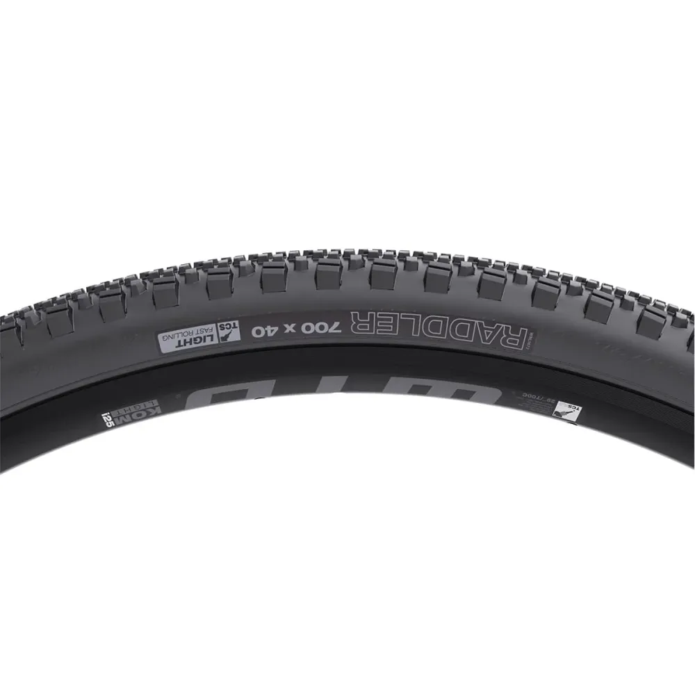 WTB RADDLER TCS LIGHT FAST ROLLING DUAL DNA SG2 700x40c Bezdušová pneumatika připravená na použití se zesílenou černou barvou