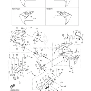 Yamaha Pravý Boční Kryt YZF-R1