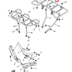Yamaha zadní nosič Grizzly 700